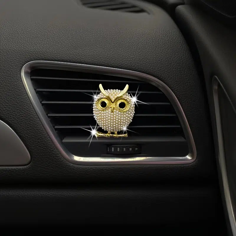 1pc Pearl Owl Car Decoration Car Air Freshener Auto Outlet Perfume Cli –  MALAIKAAUTOPARTS